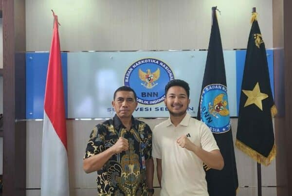 Kepala BNNP Sulsel Menerima Kunjungan Selebgram Makassar Fadel Austyn