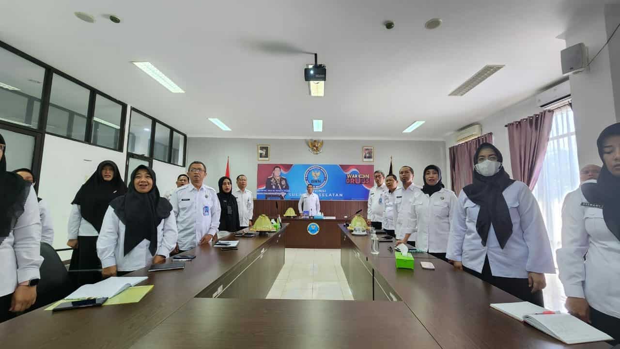 BNNP Sulawesi Selatan Mengikuti Kegiatan Rapat Pimpinan (Rapim) BNN RI Secara Virtual Konsep Otomatis