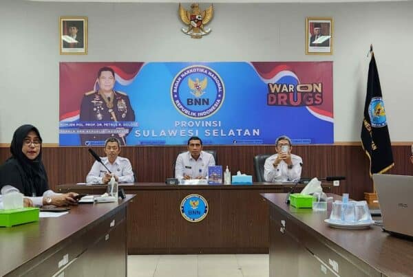 BNNP Sulawesi Selatan Mengikuti Kegiatan Rapat Pimpinan (Rapim) BNN RI Secara Virtual