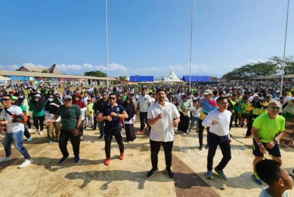 Dalam Rangka Penanganan Narkotika Secara Extraordinary, Kepala BNNP Sulsel Melakukan Sosialisasi Bahaya Narkoba Di Lingkungan Masyarakat Melalui kegiatan Sorowako Fun Bike dan Walk