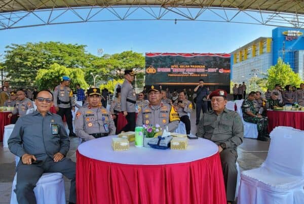 KEPALA BNNP SULAWESI SELATAN MENGHADIRI APEL GELAR PASUKAN OPS MANTAP BRATA 2023 – 2024