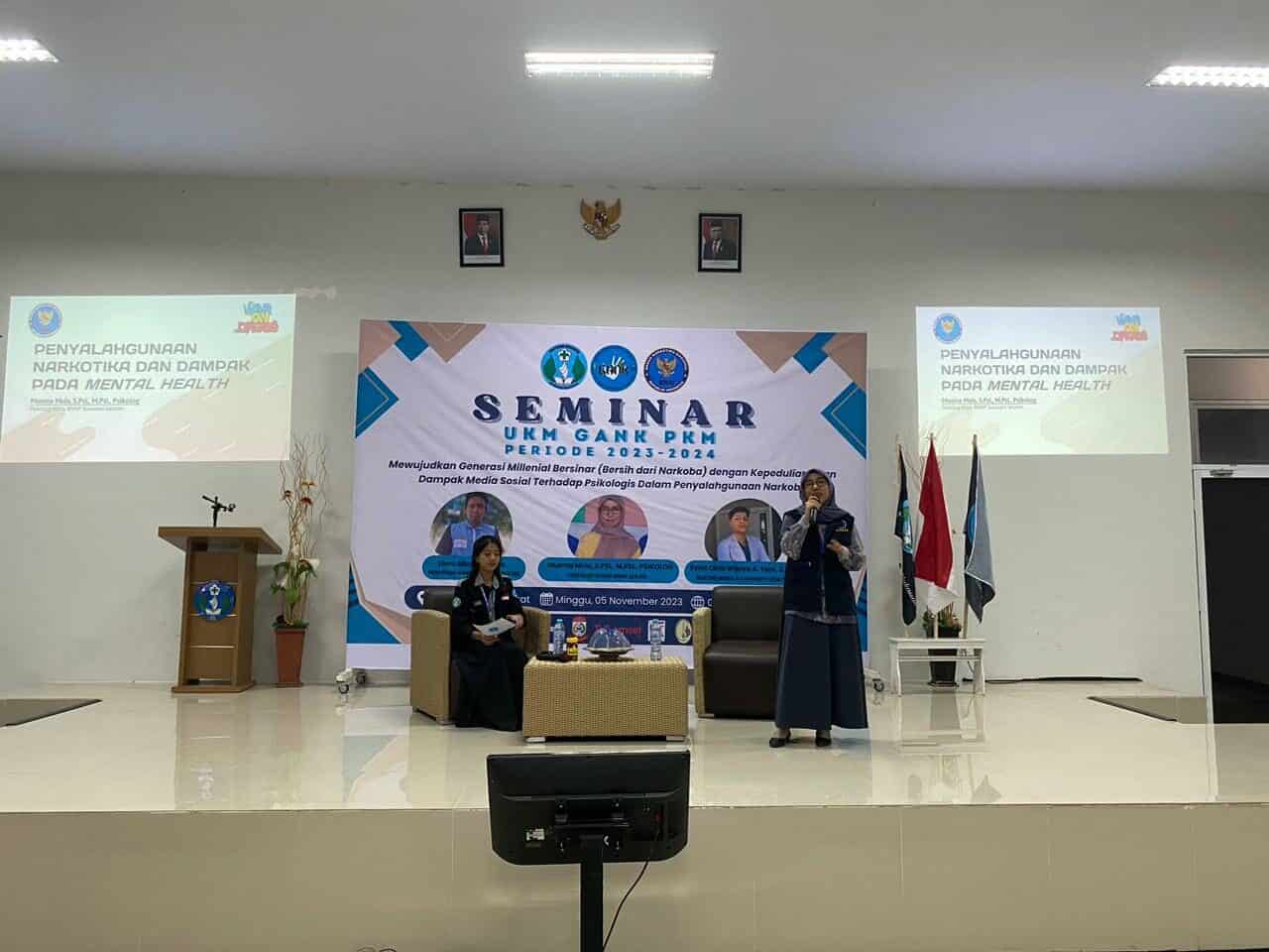 Seminar Mewujudkan Generasi Bersinar (Bersih dari Narkoba) dengan kepedulian akan dampak Media Sosial Terhadap Psikologi dalam Penyalahgunaan Narkotika