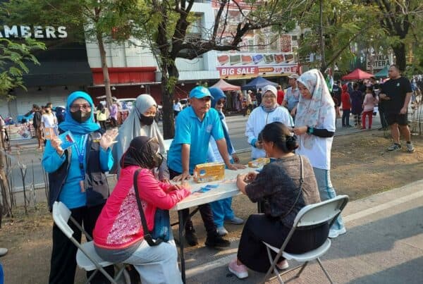 Kampanye P4GN pada Car Free Day di Jalan Boulevard Makassar