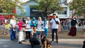Kampanye P4GN pada Car Free Day di Jalan Boulevard Makassar Kampanye P4GN pada Car Free Day di Jalan Boulevard Makassar