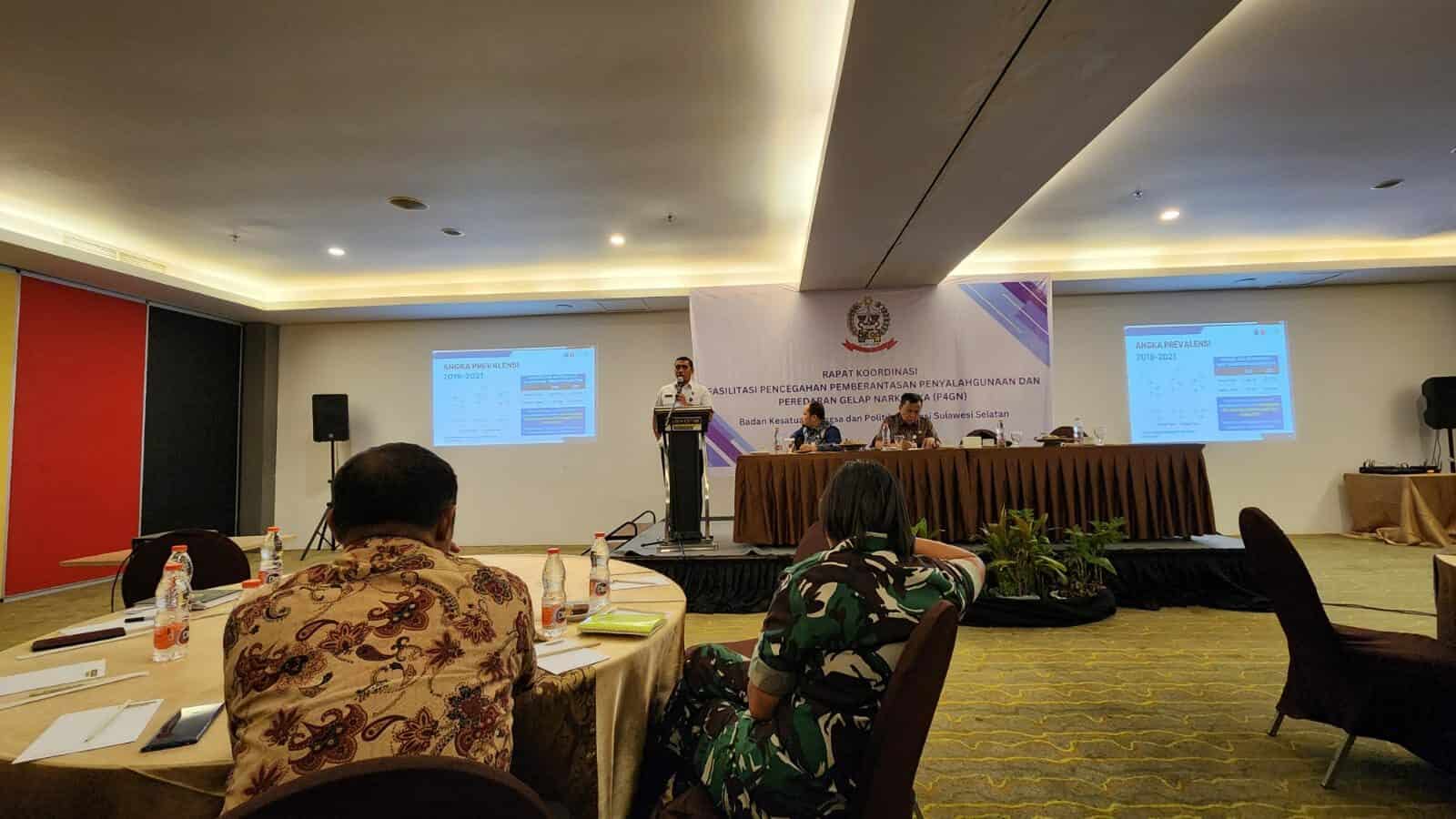 Kepala BNNP Sulawesi Selatan Menjadi Narasumber Pada Kegiatan Rapat Koordinasi Fasilitasi Pencegahan Pemberantasan Penyalahgunaan dan Peredaran Gelap Narkotika di Wilayah Sulawesi Selatan Kepala BNNP Sulawesi Selatan Menjadi Narasumber Pada Kegiatan Rapat Koordinasi Fasilitasi Pencegahan Pemberantasan Penyalahgunaan dan Peredaran Gelap Narkotika di Wilayah Sulawesi Selatan