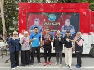 Kepala BNNP Sulsel Kampanye P4GN dan Olah Raga di Car Free Day Jl. Jenderal Sudirman Makassar