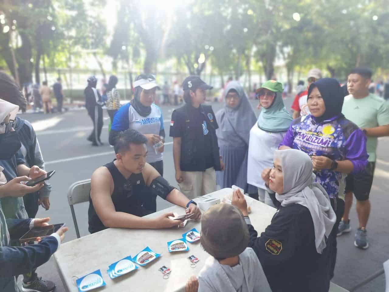 Kepala BNNP Sulsel Kampanye P4GN dan Olah Raga di Car Free Day Jl. Jenderal Sudirman Makassar