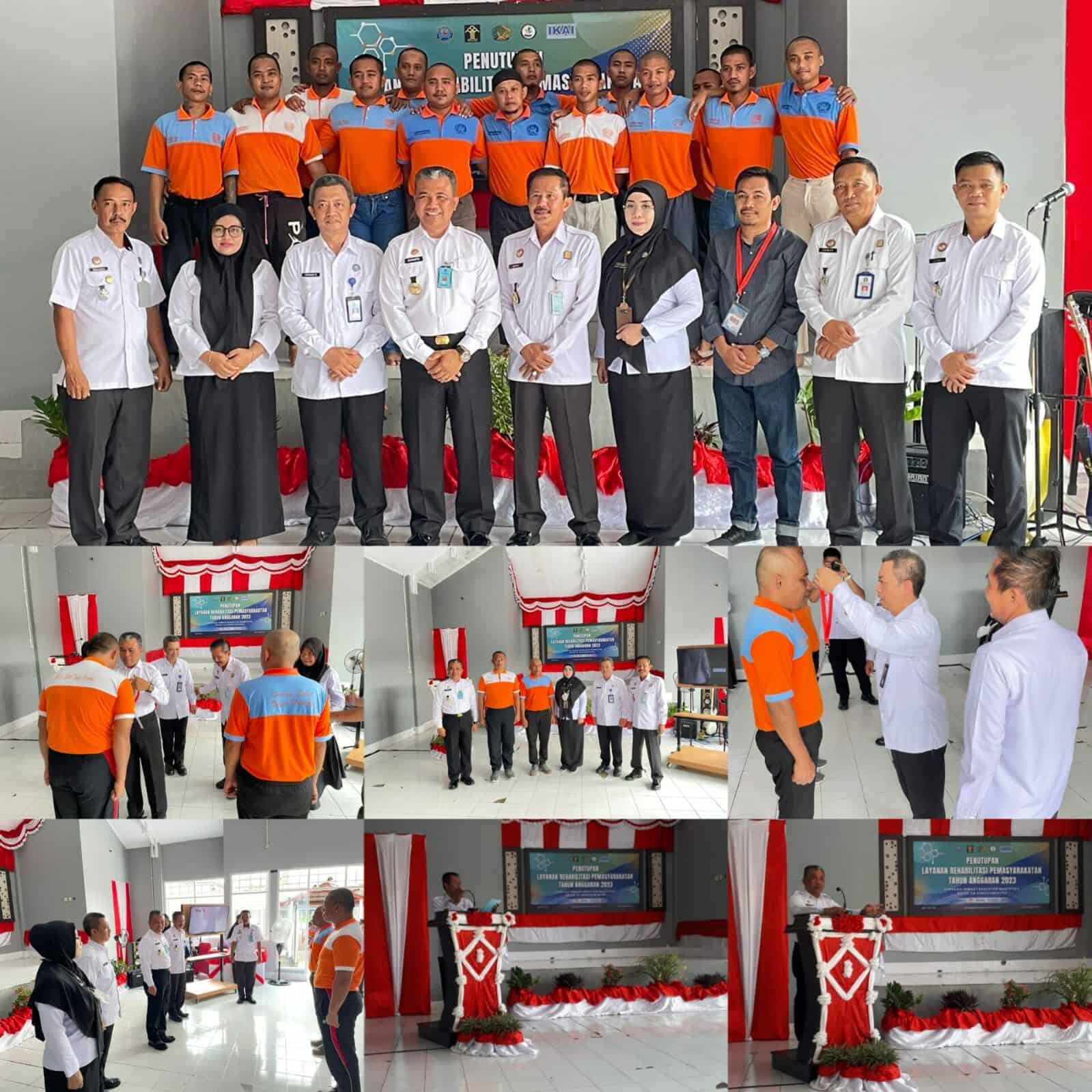 BNNP Sulawesi Selatan Menghadiri Penutupan Rehabilitasi di Lapas Narkotika Kelas IIA Sungguminasa