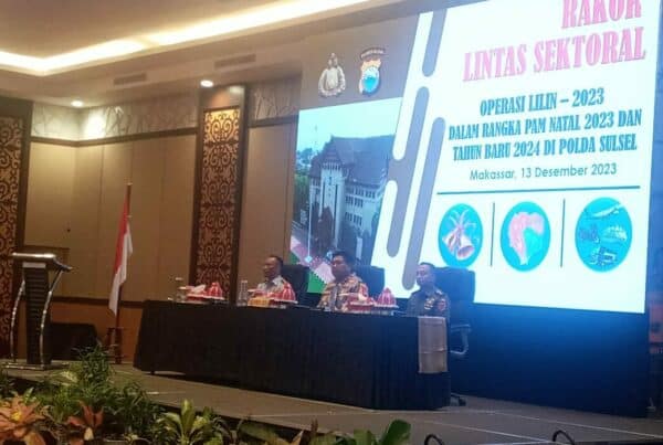 BNNP Sulawesi Selatan mengikuti Kegiatan Rapat Koodinasi Lintas Sektoral Pengamanan Natal 2023 dan Tahun Baru 2023