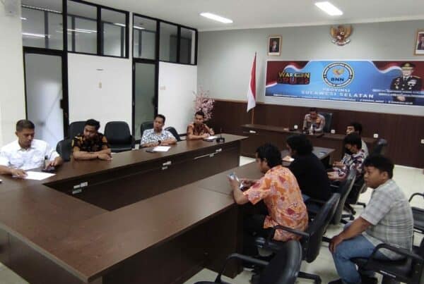 BNNP Sulawesi Selatan mengikuti Kegiatan Rapat Konsolidasi antar Stakeholder Pelaksanaan Asesmen Terpadu secara Daring