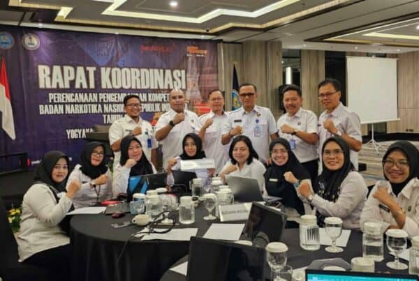 BNNP SULSEL Mengikuti Rakoor Penyusunan Rencana Pengembangan Kompetensi SDM BNN