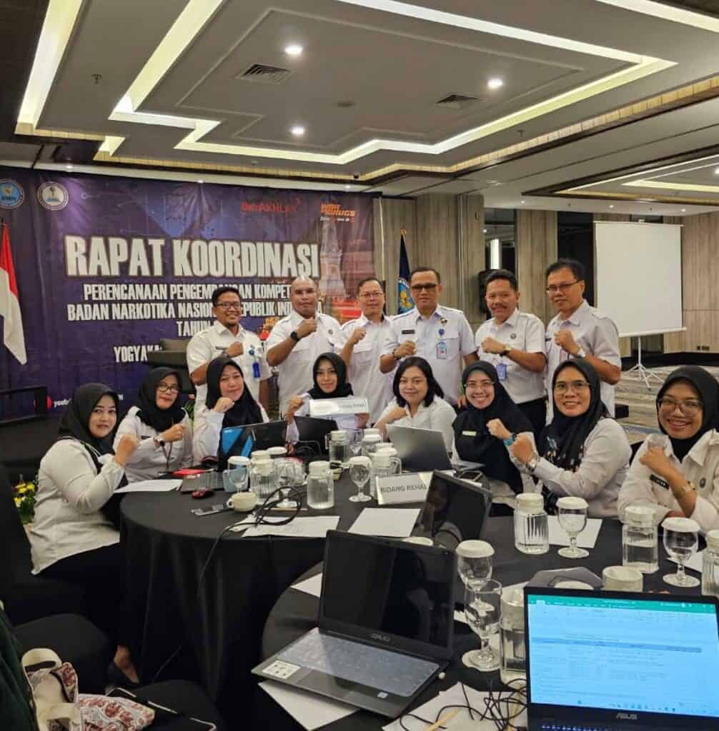 BNNP SULSEL Mengikuti Rakoor Penyusunan Rencana Pengembangan Kompetensi SDM BNN
