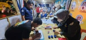 BNNP Sulsel Laksanakan Deteksi Dini Tes Urine Pada Operasi Lilin Tahun 2023 bersama Polrestabes Makassar di Wilayah Polsek Biringkanaya