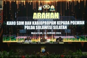 PERSONIL POLRI BNNP SULSEL IKUTI ARAHAN KARO SDM DAN KABID PROPAM KEPADA POLWAN POLDA SULSEL