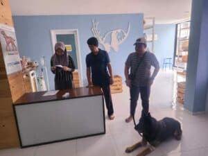 Vaksin Tahunan Satwa K9 Ben BNNP Sulsel