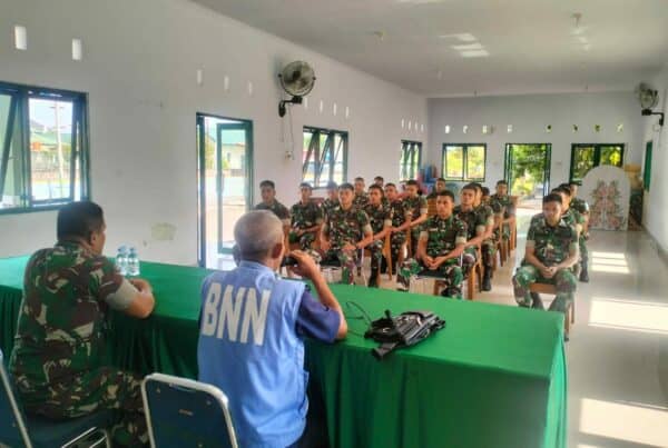 SOSIALISASI P4GN DI LINGKUNGAN MAKO BATALYON INFANTERI 721/MAKKASAU BERSINAR