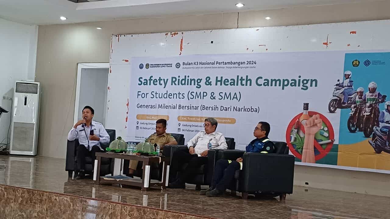 Talkshow “Generasi Milenial Bersinar” pada Safety Riding dan Health Campaign Bulan K3 PT. Vale
