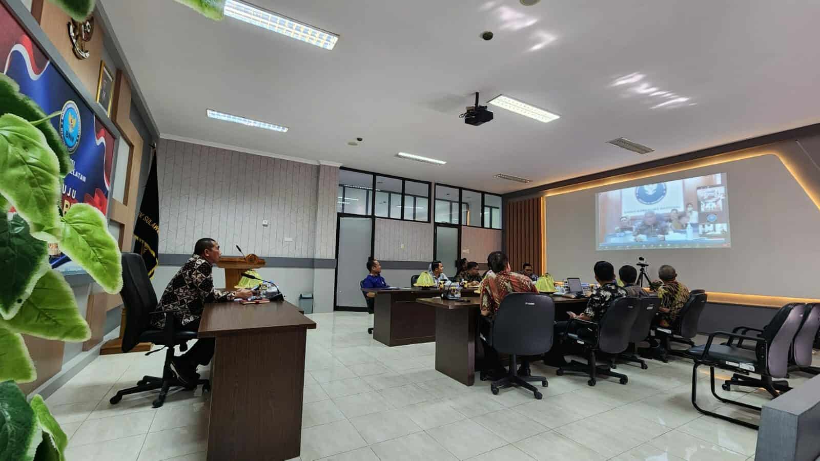 BNNP Sulawesi Selatan Mengikuti Kegiatan Rapat Pimpinan (Rapim) Bulanan BNN RI Secara Virtual