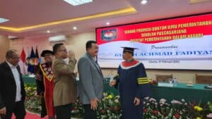 Kepala BNNP Sulawesi Selatan Mengikuti Sidang Promosi Doktor Ilmu Pemerintahan Sekolah Pascasarjana Institut Dalam Negeri
