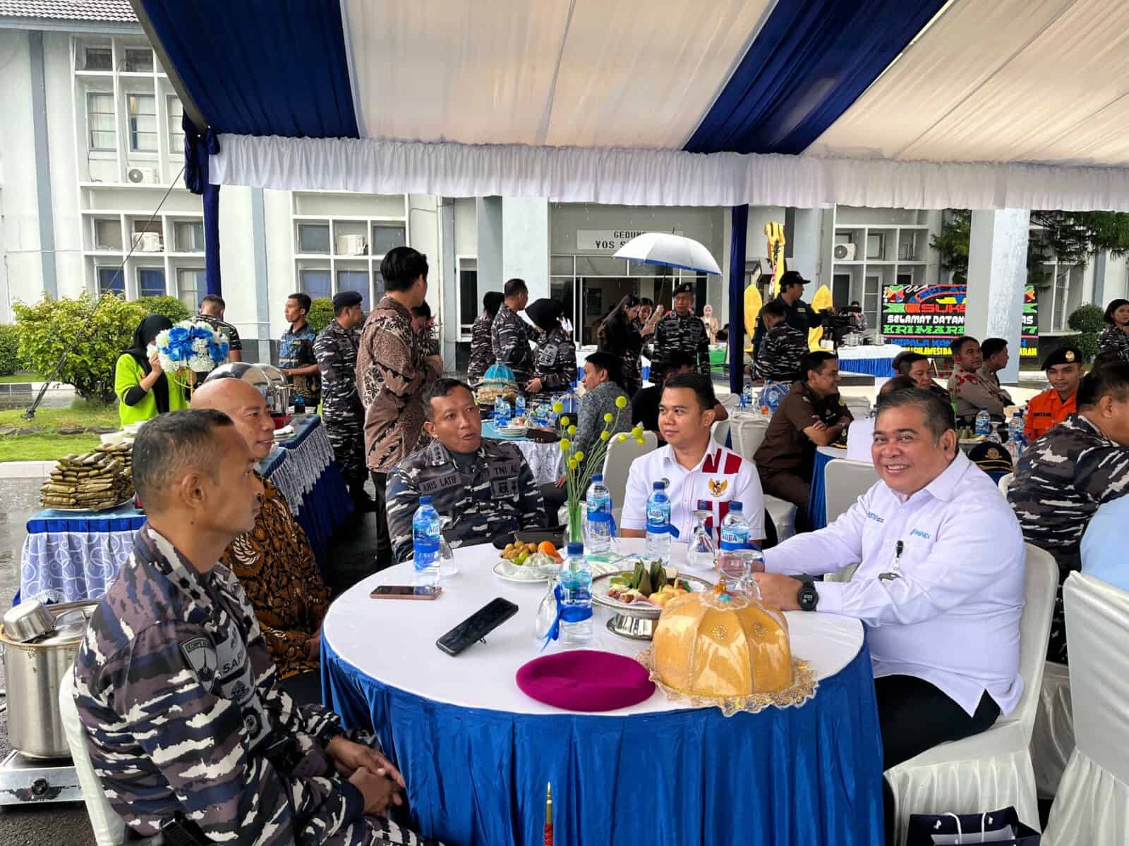 Kasi Intel BNNP Sulawesi Selatan Hadiri Penyambutan KRI Marlin-877 Di Makassar