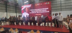 BNNP Sulsel Hadiri Pelepasan/Penyerahan Bantuan Pangan Oleh Wakapolri Republik Indonesia