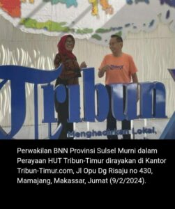 BNNP Sulsel Hadiri Open House 20 Tahun Tribun Timur Sinergitas Bersama Media BNNP Sulsel Hadiri Open House 20 Tahun Tribun Timur Sinergitas Bersama Media