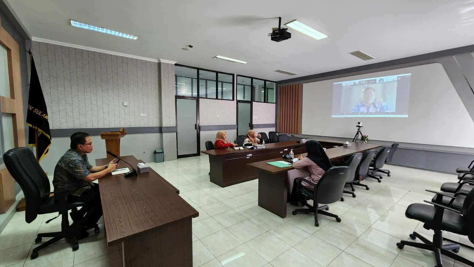 BNNP Sulawesi Selatan Mengikuti Sosialisasi Kalender Akademik Tahun 2024 Secara Virtual