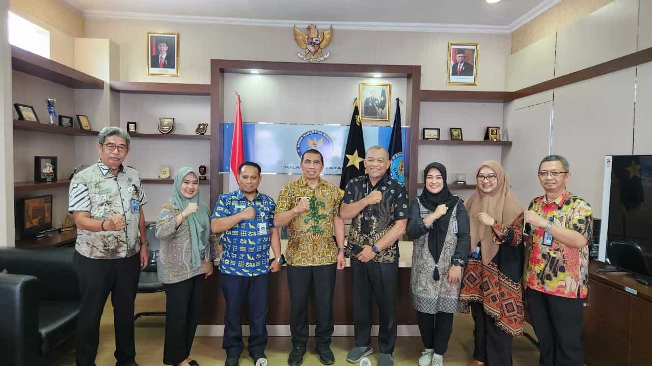 BNNP Sulawesi Selatan Menerima Kunjungan Dinas Kesehatan Prov. Sulsel Dalam Rangka Percepatan Sulsel Bersinar
