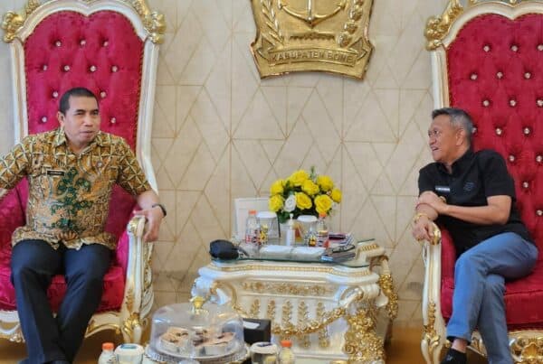 DALAM RANGKA MEWUJUDKAN INDONESIA BERSINAR MELALUI SULSEL BERSINAR, KEPALA BNNP SULAWESI SELATAN KUNJUNGI PJ. BUPATI BONE
