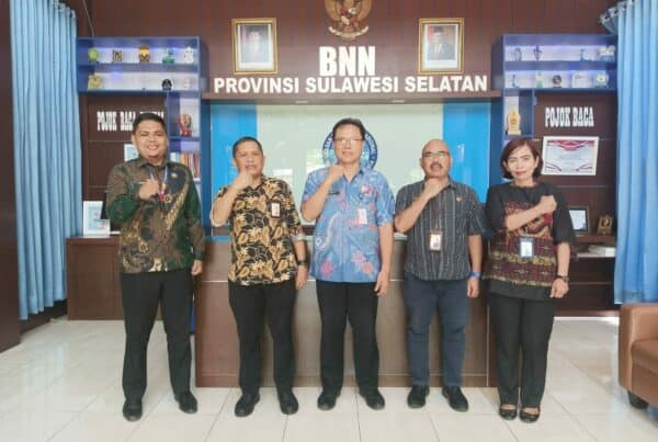 BNNP Sulawesi Selatan Menerima Kunjungan Tim Badan Kepegawaian Negara Regional Makassar