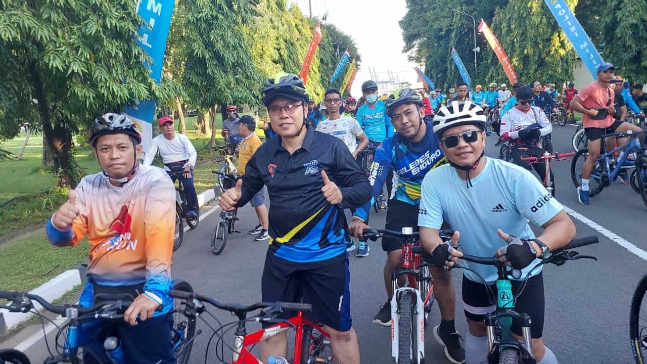 BNNP Sulawesi Selatan Berpartisipasi dalam Funbike HUT POMAL ke 78