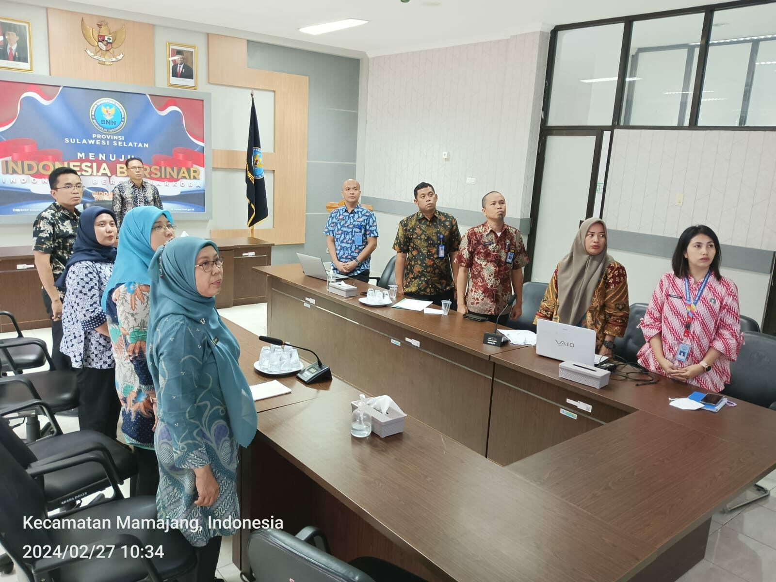 BNNP Sulawesi Selatan Mengikuti Kegiatan Arahan Inspektur Utama BNN RI Terkait Penegakan Disiplin Pegawai di Lingkungan BNN Secara Virtual BNNP Sulawesi Selatan Mengikuti Kegiatan Arahan Inspektur Utama BNN RI Terkait Penegakan Disiplin Pegawai di Lingkungan BNN Secara Virtual