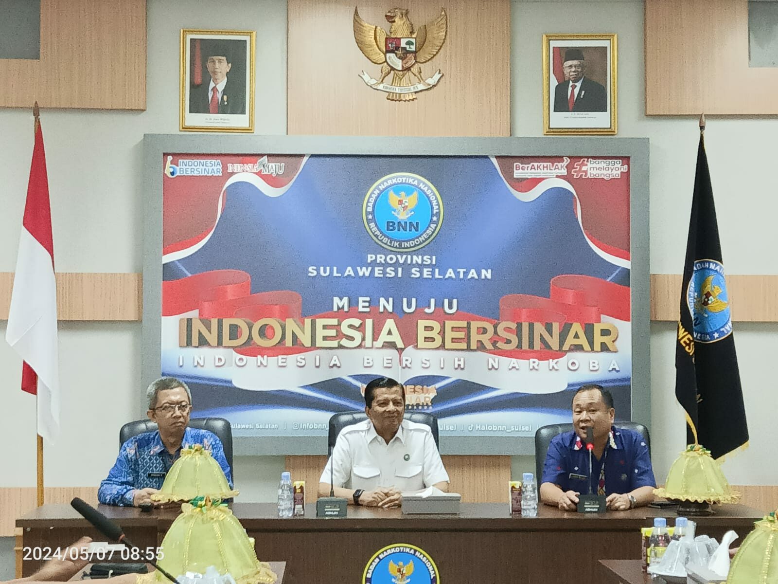 BNNP SULAWESI SELATAN MENERIMA KUNJUNGAN STAF AHLI BIDANG HUBUNGAN LUAR NEGERI BNN RI “Komjen Pol. (Purn) Drs. AHWIL LUTHAN, SH., M.B.A., MM”
