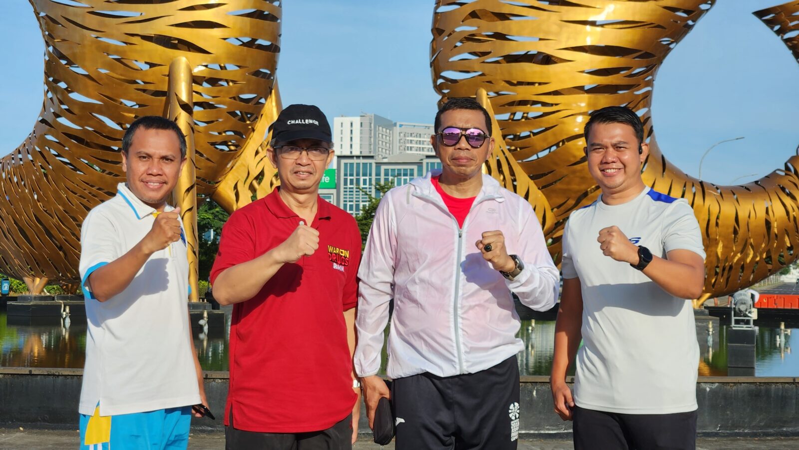 OLAHRAGA JALAN SEHAT ANTI NARKOBA PERSONIL BNNP SULSEL AKHIR MEI 2024
