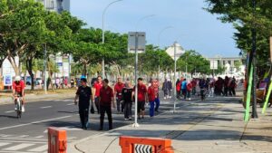 OLAHRAGA JALAN SEHAT ANTI NARKOBA PERSONIL BNNP SULSEL AKHIR MEI 2024