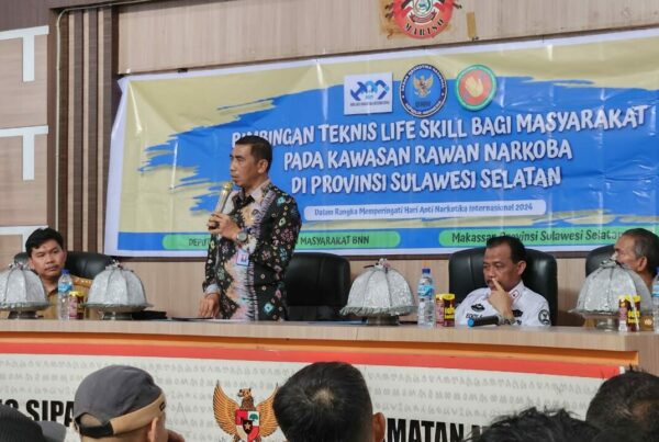 DALAM RANGKA PRA HANI 2024, BNN RI MELAKSANAKAN BIMTEK LIFE SKILL PADA KAWASAN RAWAN NARKOBA KELURAHAN BONTORANNU KOTA MAKASSAR