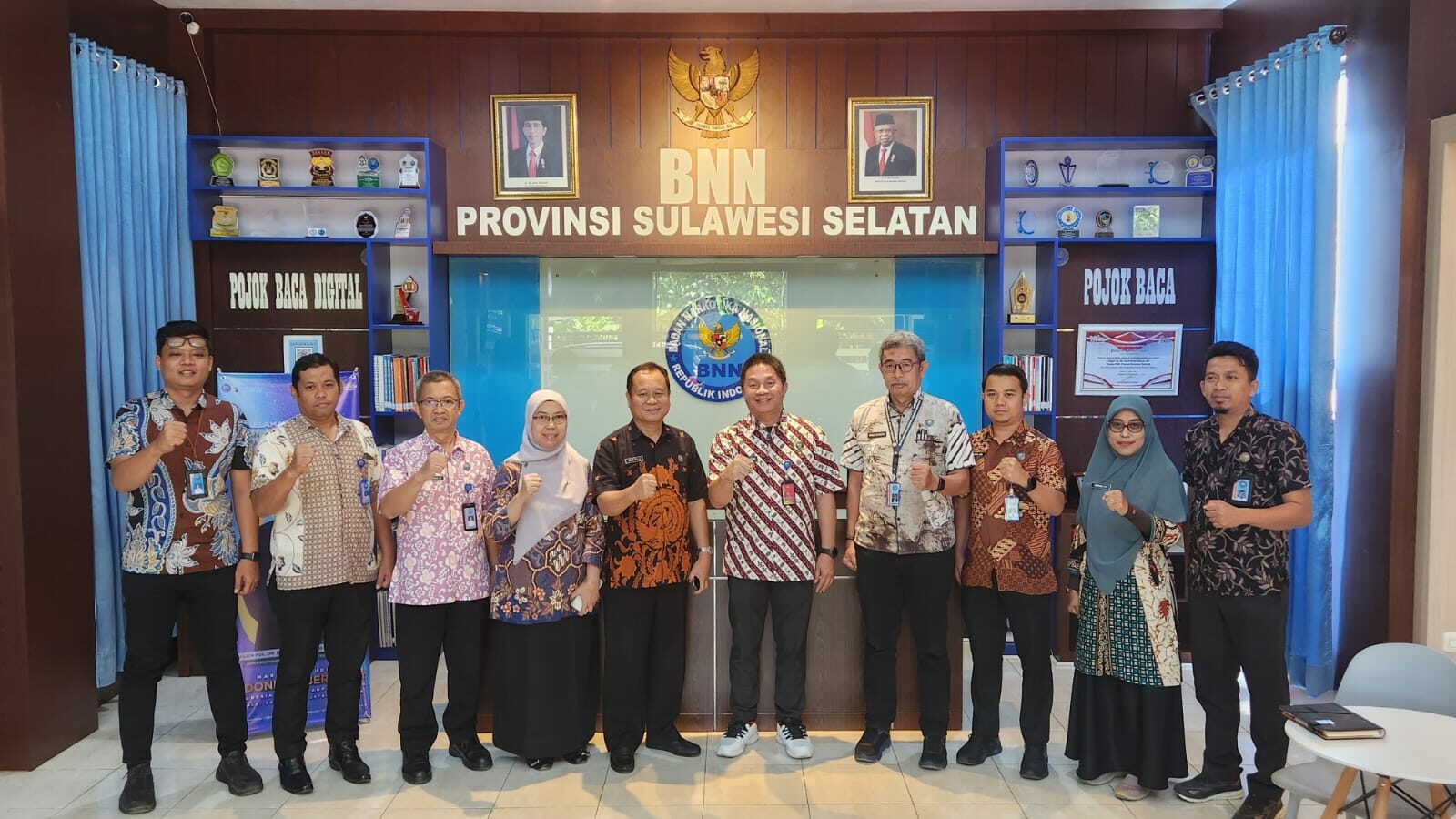 BNNP Sulawesi Selatan Menerima Kunjungan Kerja Kepala BNNP Sulawesi Barat