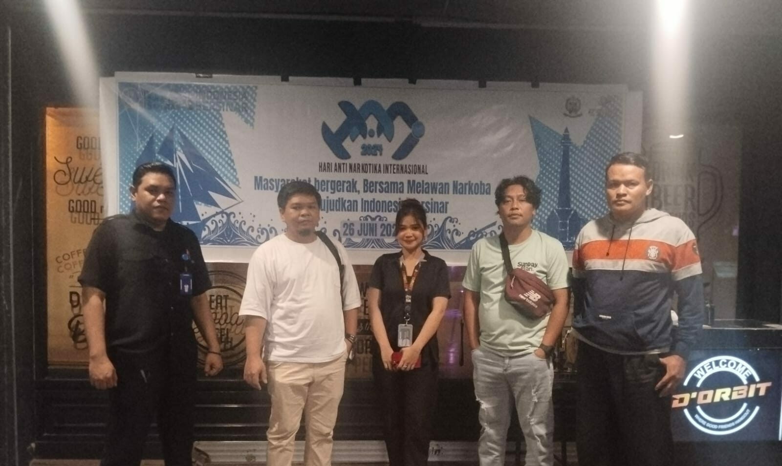Peduli Hari Anti Narkotika, Beberapa THM di Makassar Pasang Media Spanduk Memperingati HANI 2024