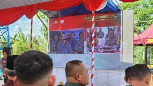 SINERGITAS DAN KOLABORASI RANGKAIAN HUT BHAYANGKARA KE 78 TAHUN SERTA DALAM RANGKA PRA HANI 2024, BNNP SULAWESI SELATAN MENGHADIRI VIDEO CONFRENCE SEREMONIAL KEGIATAN BAKSOS SERENTAK