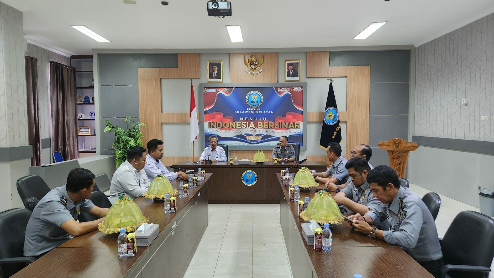 SINERGI DAN KOLABORASI, BNNP SULSEL MENERIMA KUNJUNGAN JAJARAN RUMAH DETENSI IMIGRASI MAKASSAR