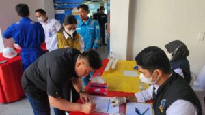 WUJUDKAN LINGKUNGAN BERSIH NARKOBA, BNNP SULAWESI SELATAN DETEKSI DINI BAGI KARYAWAN PT.PERTAMINA (PERSERO) INTEGRATED TERMINAL MAKASSAR
