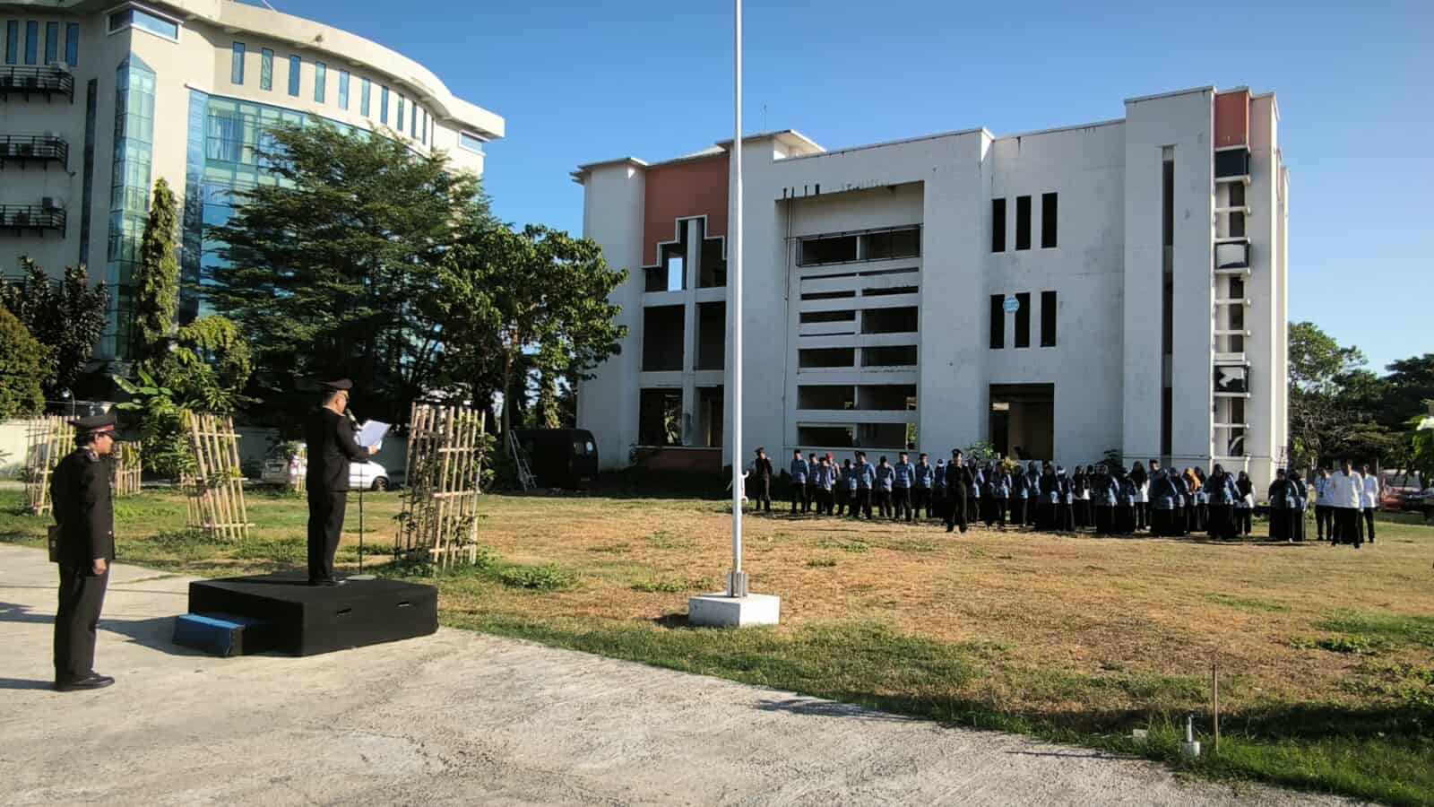 BNN Provinsi Sulawesi Selatan Melaksanakan Upacara Bendera Dalam Rangka Memperingati Hari Ulang Tahun Ke-79 Republik Indonesia