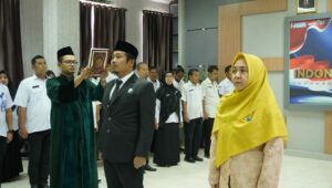 Kepala BNNP Sulawesi Selatan Melakukan Pelantikan Dan Pengambilan Sumpah/Janji Pejabat Fungsional Di Lingkungan BNNP Sulawesi Selatan