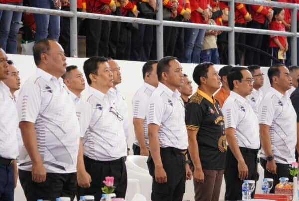 Dalam Rangkaian Peringatan Hari Bhayangkara ke 78, Kepala BNNP Sulawesi Selatan Menghadiri Pembukaan Turnament Bola Voli Kapolri Cup