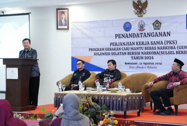 Penandatanganan Kerja Sama Program Gerakan Cari Menantu Bersinar (Gencarkan) Menuju Sulawesi Selatan Bersinar Tahun 2024