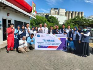 BNN Provinsi Sulawesi Selatan Tes Urine Di Lingkungan Kantor PT Elnusa Petrofin Makassar