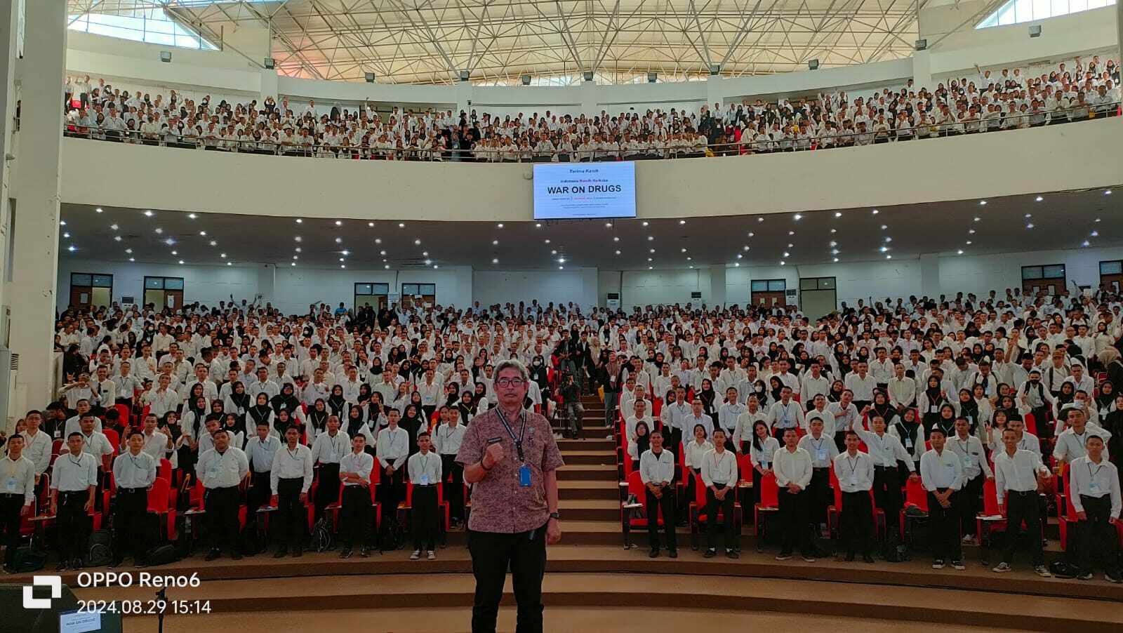 Tim Penyuluh P2M BNN Provinsi Sulawesi Selatan Melaksanakan KIE P4GN Di Lingkungan Kampus Politeknik Negeri Makassar Pada Kegiatan PPKBM Tahun 2024