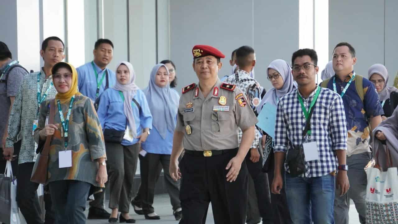 DALAM RANGKA KUNJUNGAN KERJA PRESIDEN RI DI MAKASSAR, KEPALA BNNP SULAWESI SELATAN MENGHADIRI PERESMIAN GEDUNG RUMAH SAKIT KEMENKES MAKASSAR