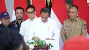 DALAM RANGKA KUNJUNGAN KERJA PRESIDEN RI DI MAKASSAR, KEPALA BNNP SULAWESI SELATAN MENGHADIRI PERESMIAN GEDUNG RUMAH SAKIT KEMENKES MAKASSAR