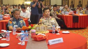 Sinergitas P4GN Bersama Forkopimda Sulsel, Kepala BNNP Sulawesi Selatan Hadiri Kegiatan Rakor Lintas Sektoral Dalam Rangka Kesiapan Pengamanan Menjelang Tahap Kampanye Dan Tahap Pemungutan Suara Pada Pilkada Serentak Tahun 2024 di Wilayah Sulsel
